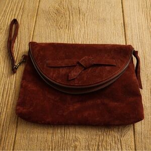 Beautiful half moon hand clutch bag